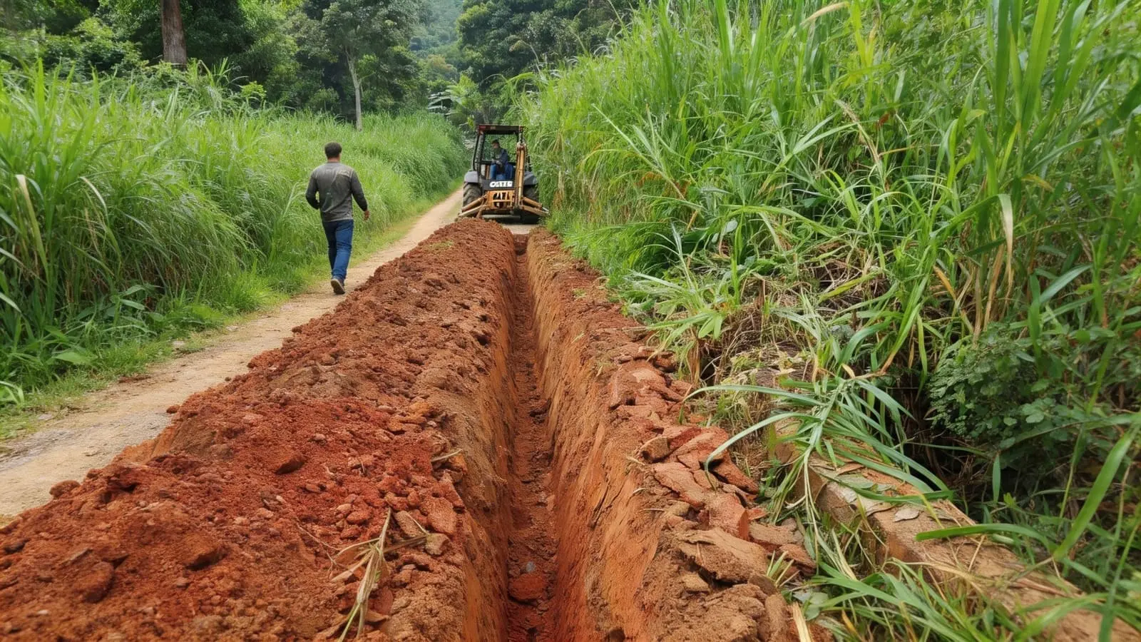 Lançamento insuflamento fibra óptica